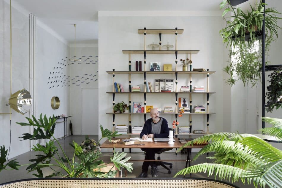 Pietro Russo desk and bookshelves