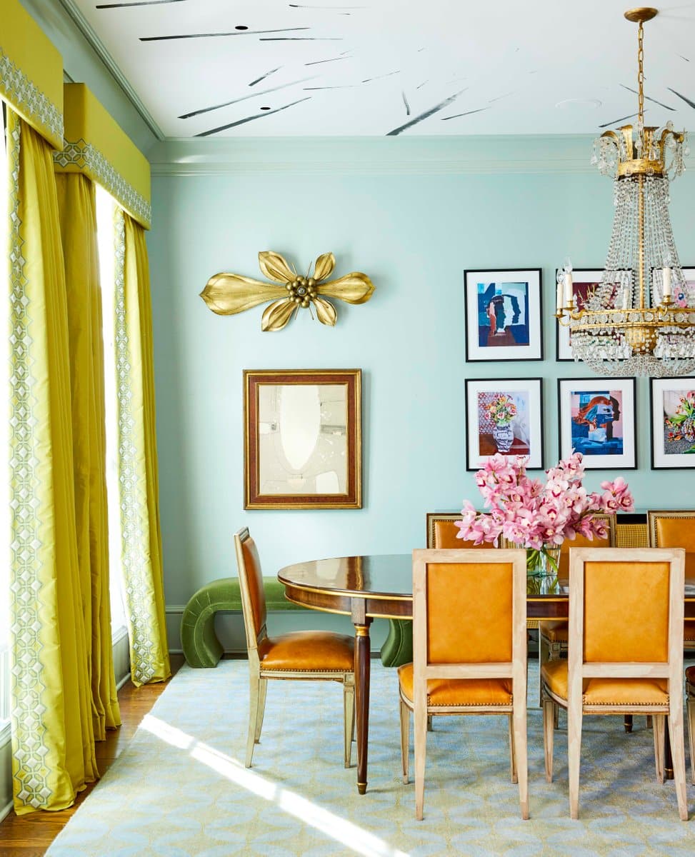 colorful dining room by Barrie Benson