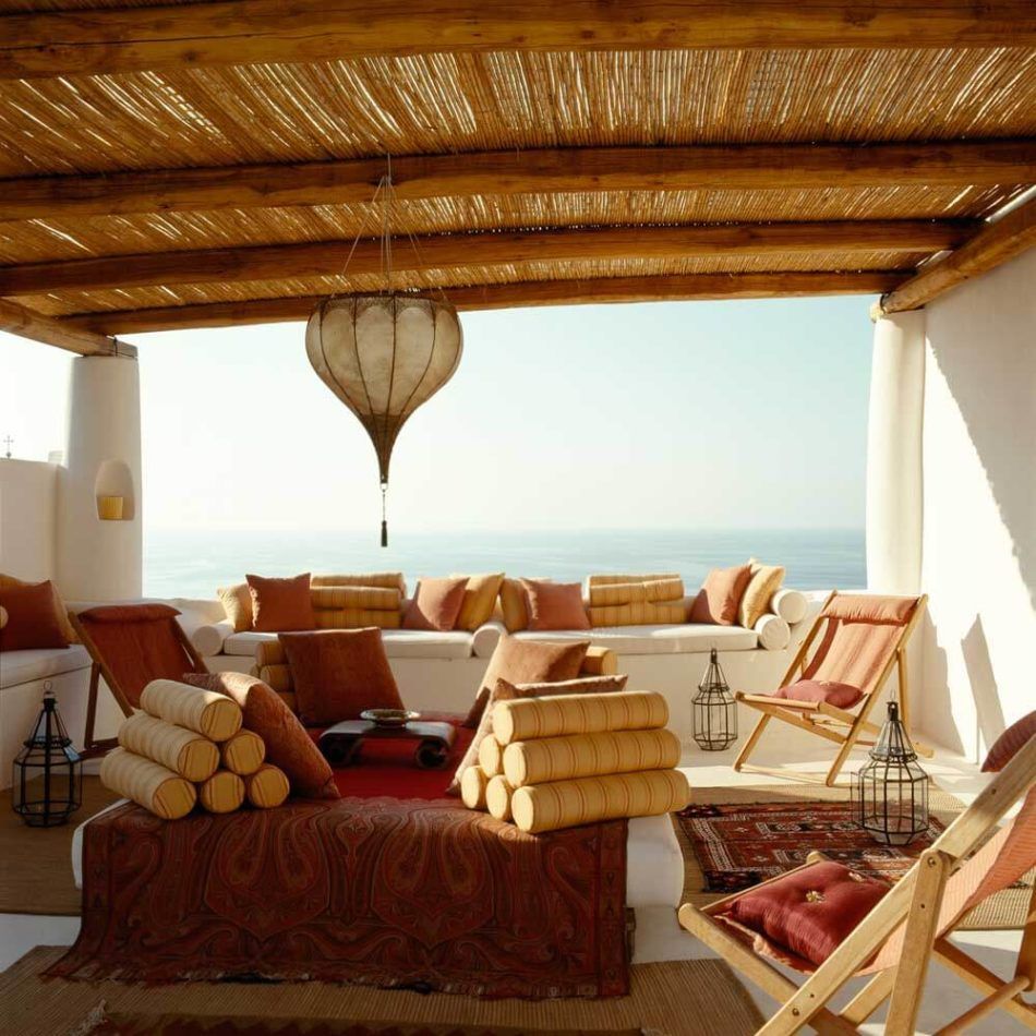 Terrace in Salina Island, Italy by CasaQ
