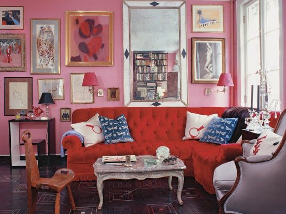 How to Decorate With Pink and Red: Tips from Miles Redd