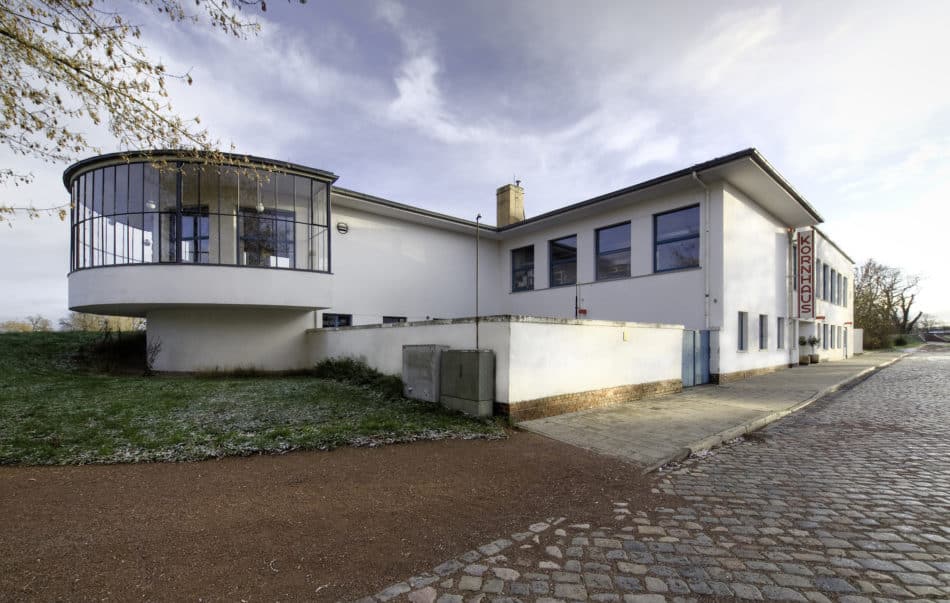 Kornhaus in Dessau, designed by Carl Fieger