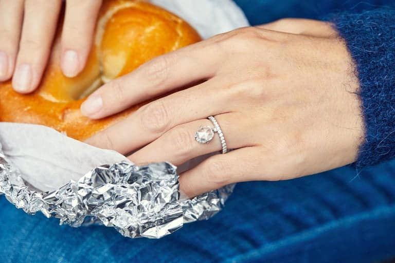 1.60 Carat Rose Cut Diamond Platinum Engagement Ring