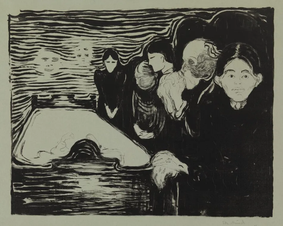 By the Deathbed, 1896, by Edvard Munch
