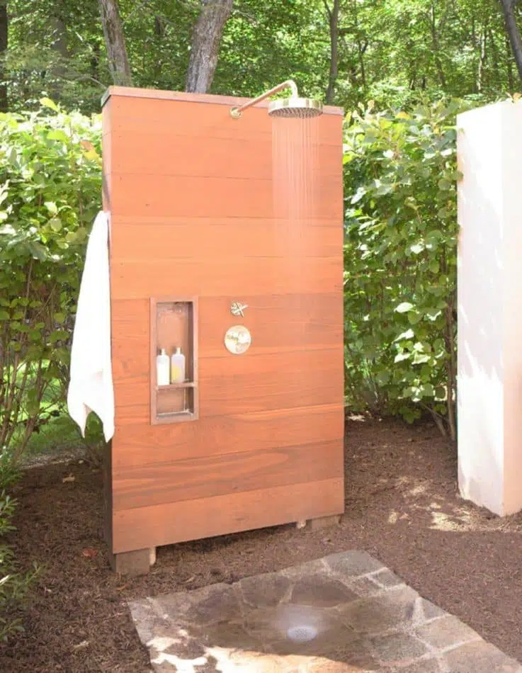 Forest shower in Pawling, NY, by White Webb