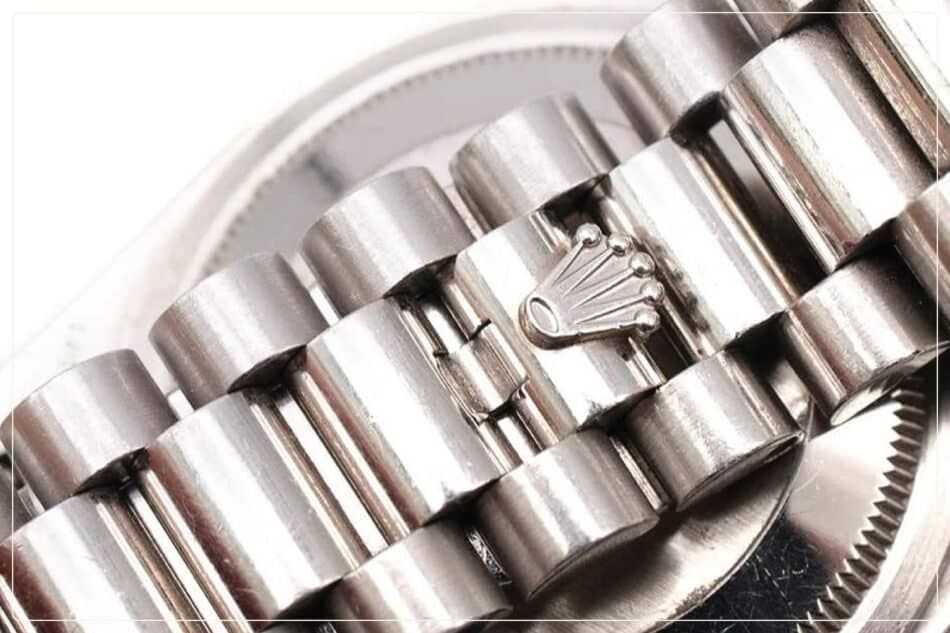 Rolex stainless steel watch bracelet