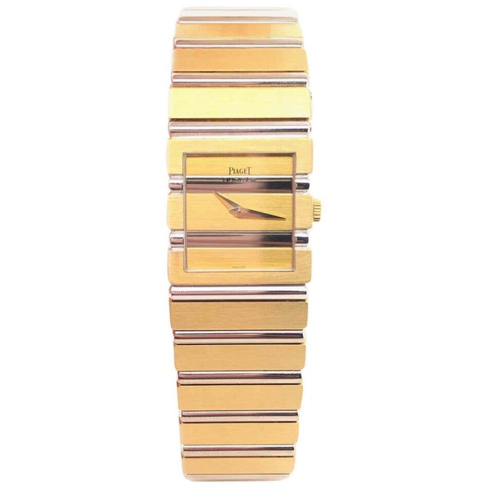 Piaget Polo watch in white gold and yellow gold