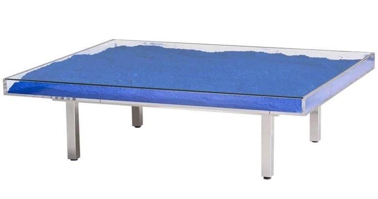 Yves Klein table in blue from David Gill Gallery