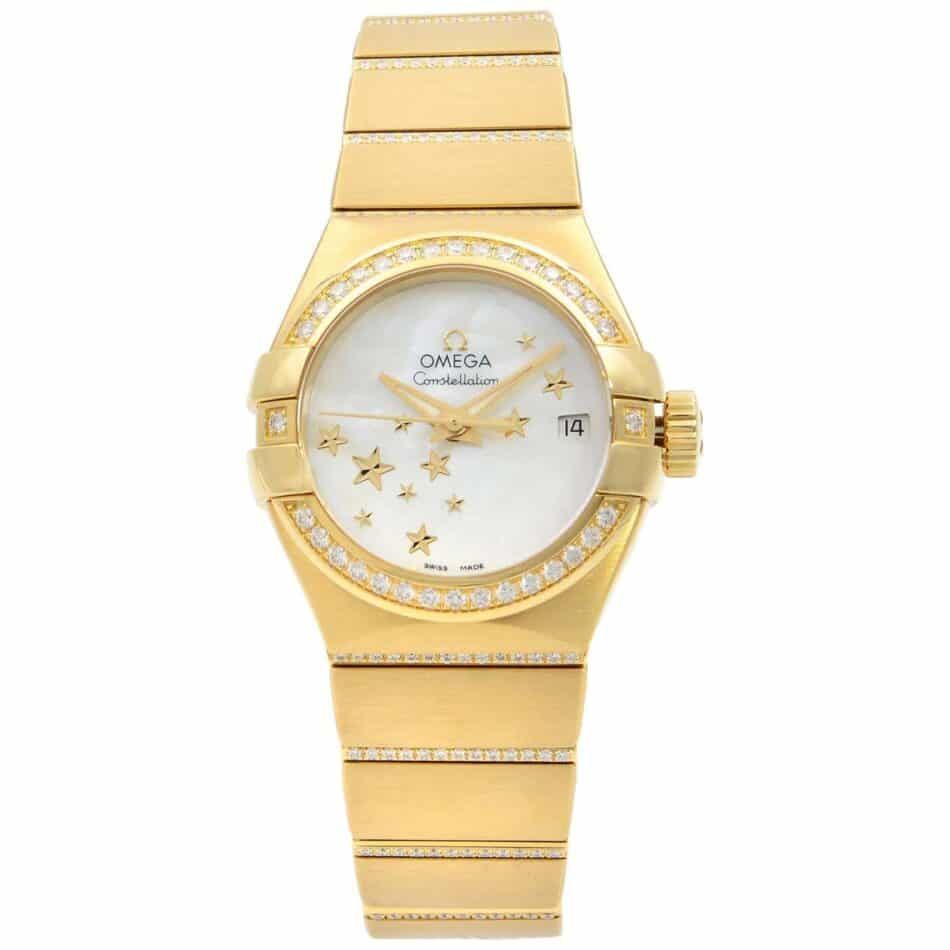 Omega Constellation watch in yellow gold