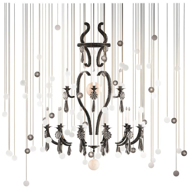 Beau & Bien Le Merveilleux Black chandelier 