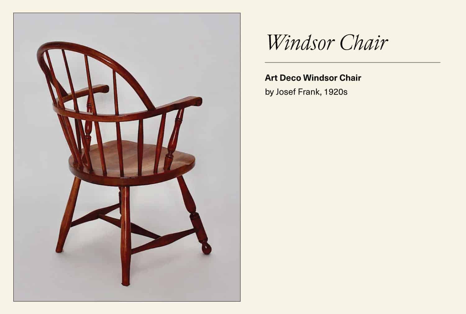 Wooden Windsor chair