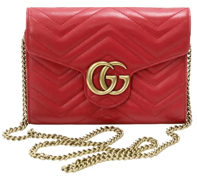 Gucci Marmont Flap GG Medium Matelasse Leather Crossbody Bag