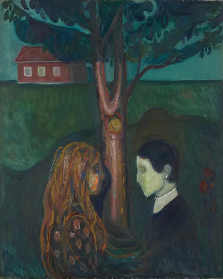 Eye in Eye, 1899-1900, by Edvard Munch. Photo by Ove Kvavik
