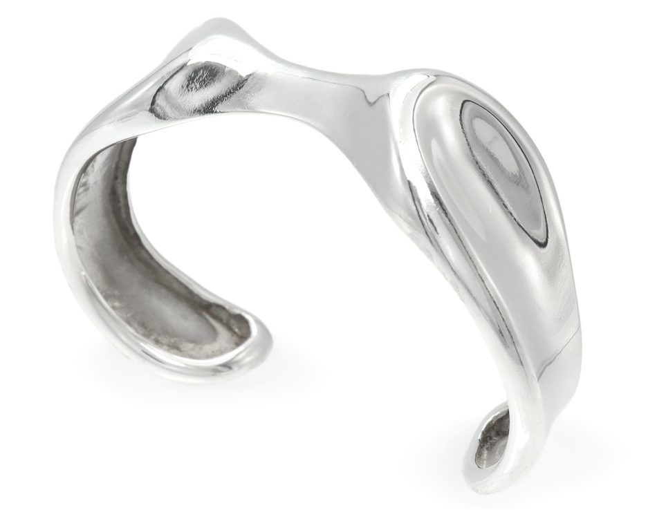 Elsa Peretti for Tiffany & Co. sterling silver Thumbprint cuff bracelet, 20th century