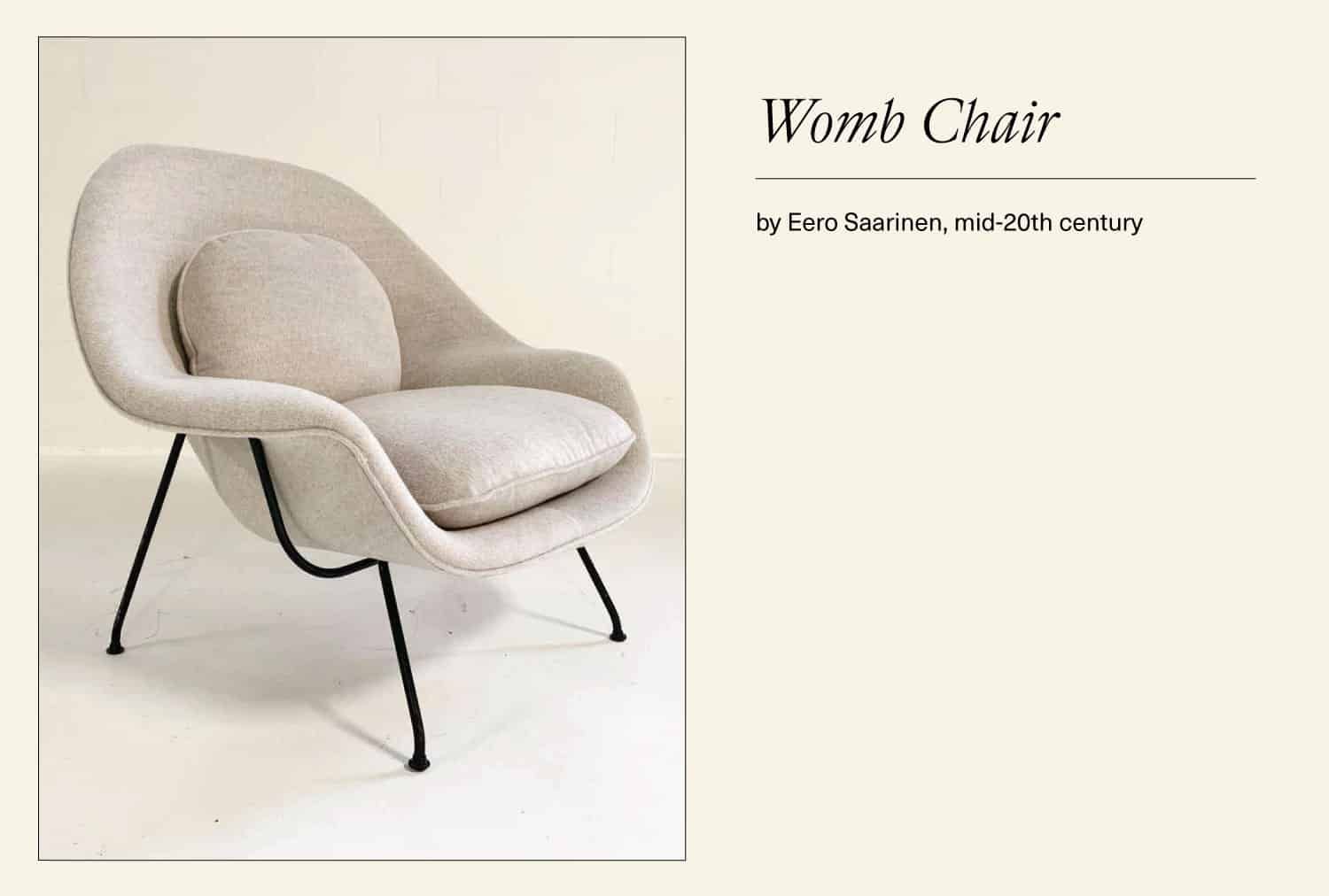 White Womb chair