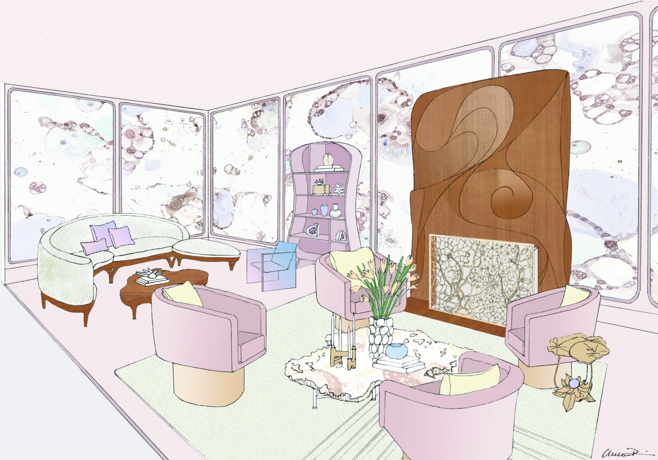 Preview Amy Lau’s Art Nouveau Living Room for the Salon Art + Design