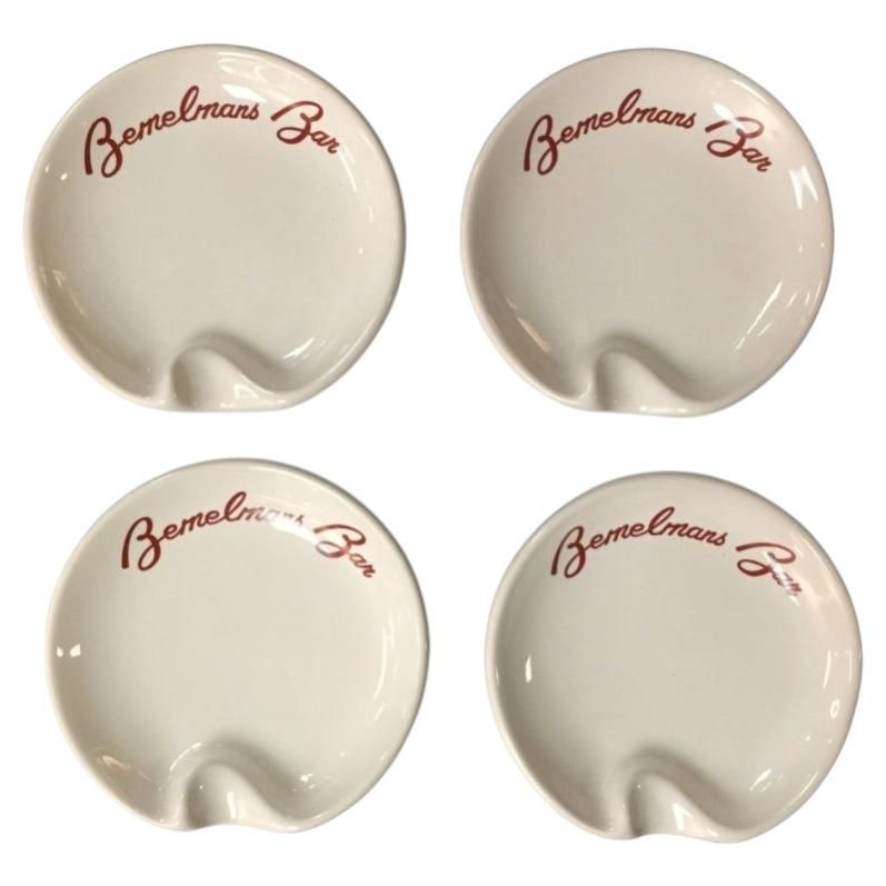Set of four Bemelmans Bar ashtrays, 20th century