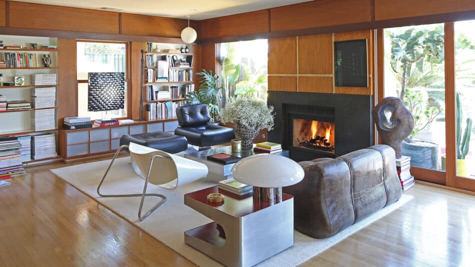The Los Angeles living room of interior designer Giampiero Tagliaferri