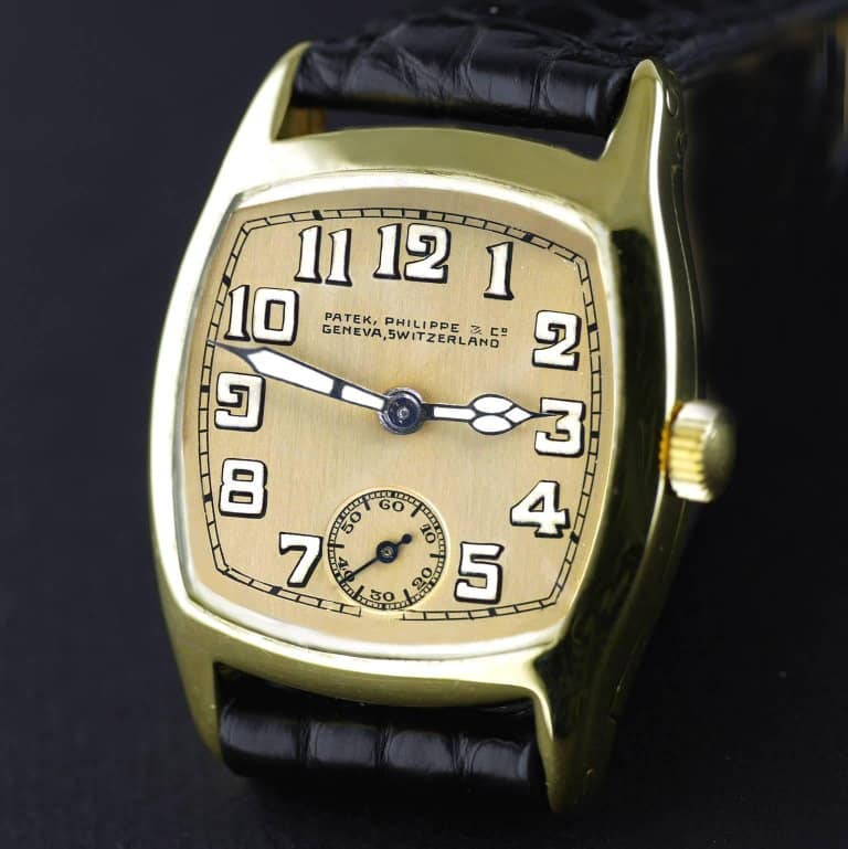 Patek Philippe Art Deco yellow gold wristwatch, 1926