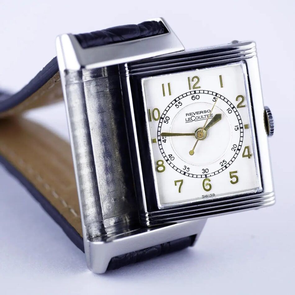 Jaeger-LeCoultre Reverso, Art Deco, Stainless Steel Wristwatch, circa 1934