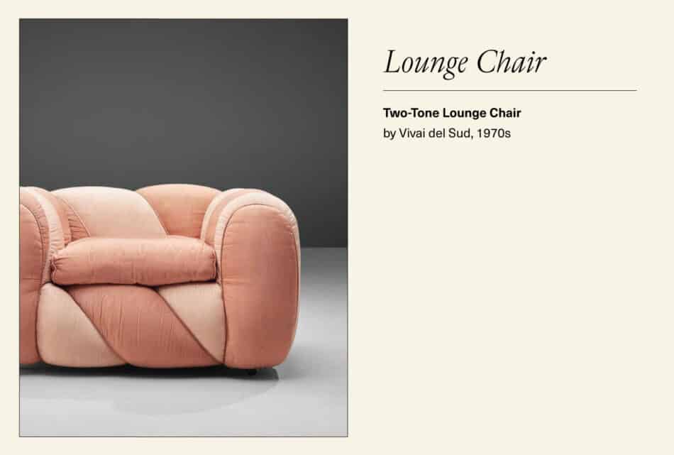 Pink lounge chair