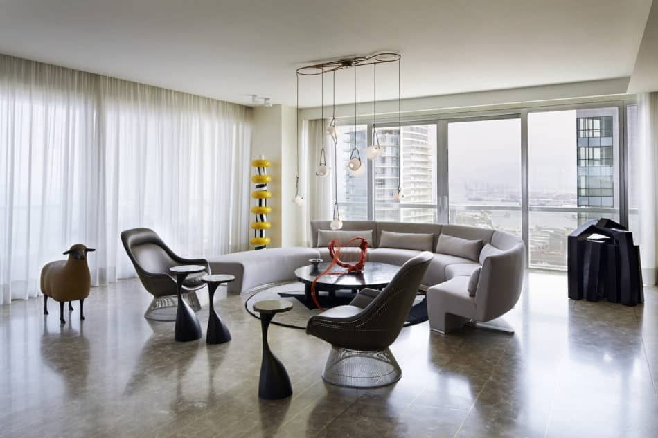 Beirut apartment reception room by Gatserelia Design