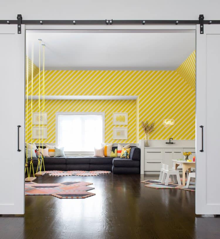 yellow playroom by Chango & Co.