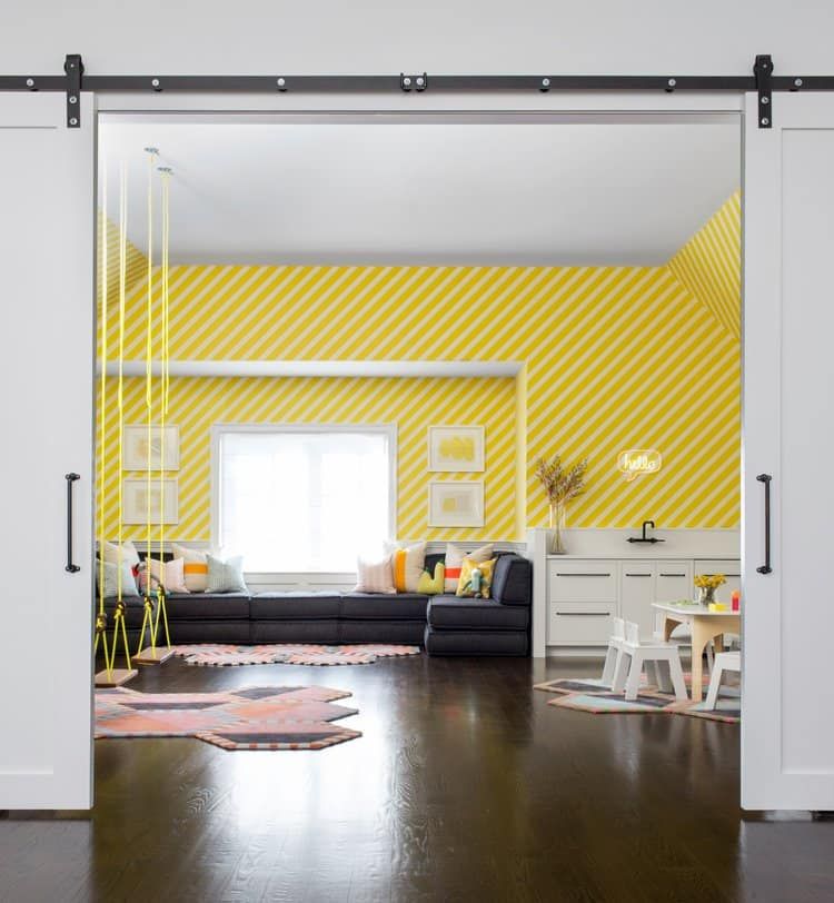 yellow playroom by Chango & Co.