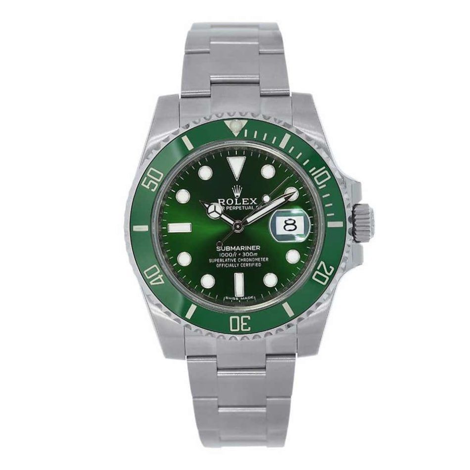 Rolex Submariner Hulk green dial bezel men's watch 116610LV, 2014