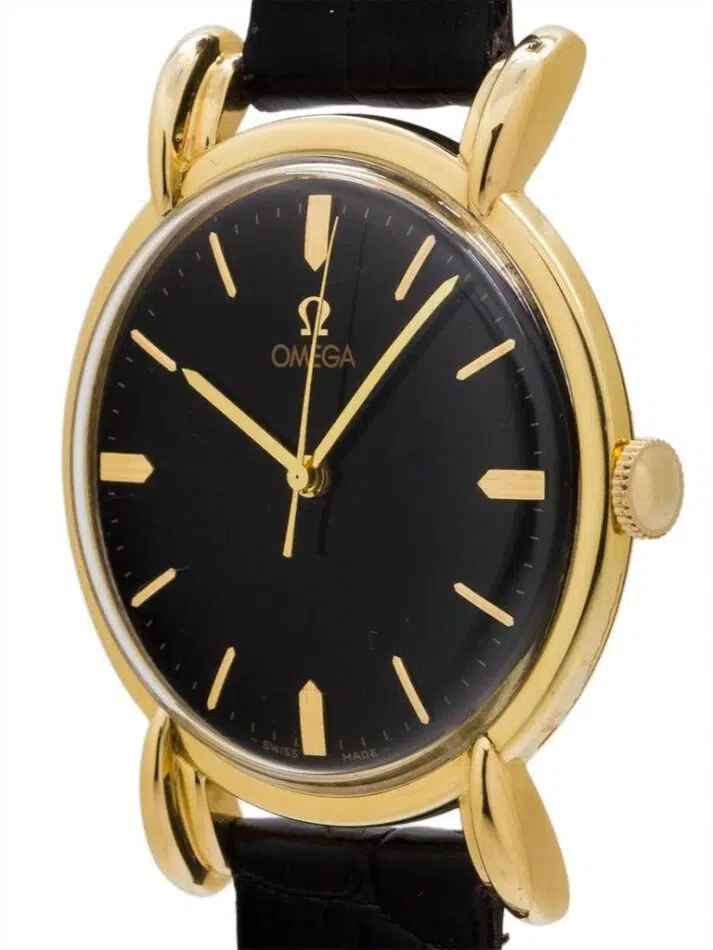 Omega oversize dress model wristwatch, ca. 1946
