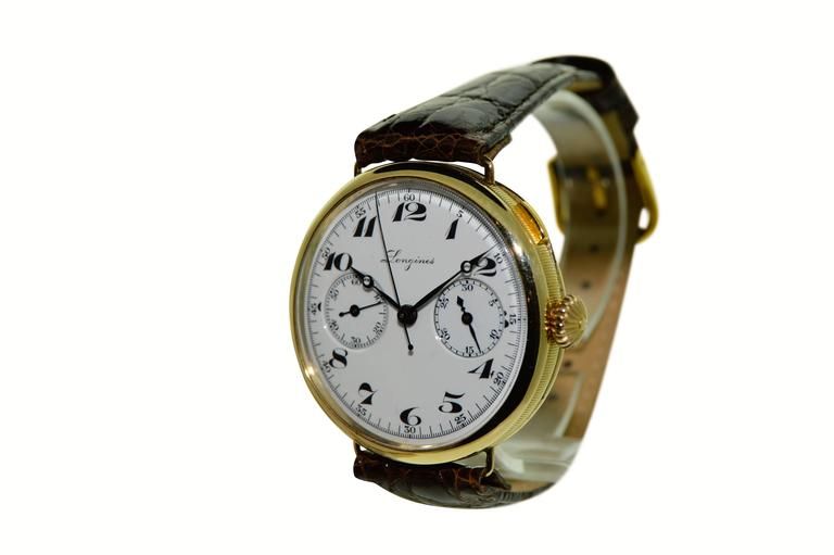 ongines manual military chronograph, 1933