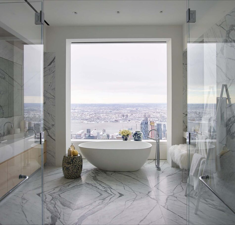 Kelly Behun Studio bathroom in Manhattan