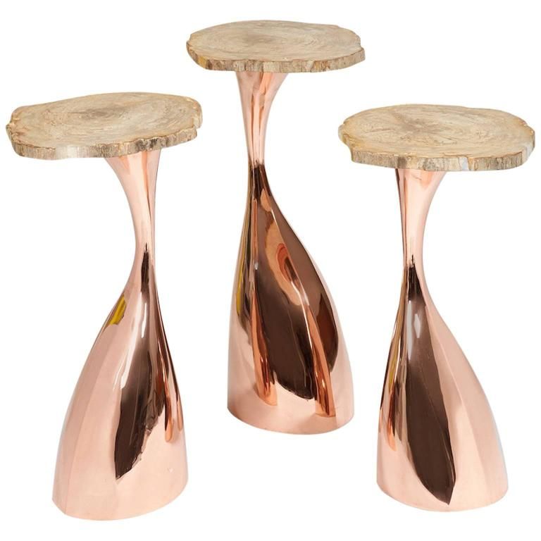 Side Tables "Henri Samuel" by Philippe Hiquily