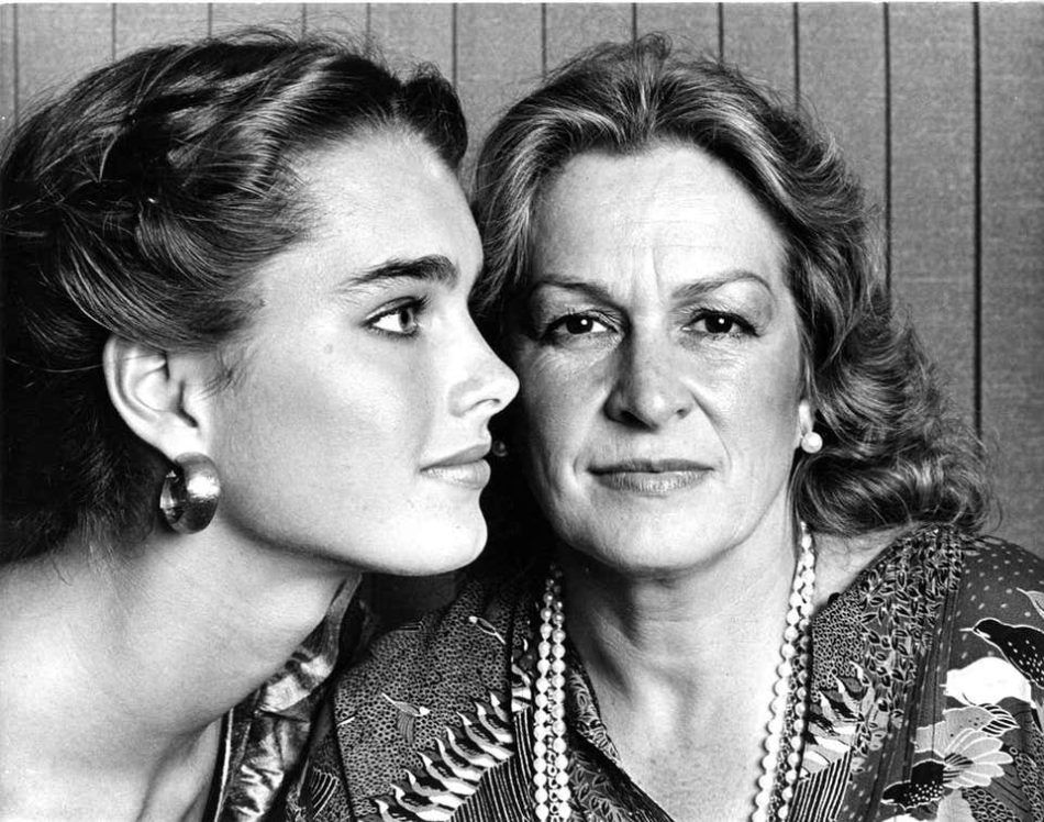 Brooke Shields and Her Mother, Teri, 1981, by Jack Mitchell