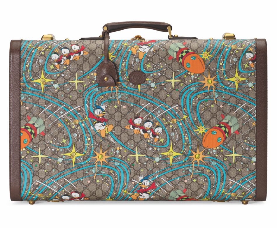 Gucci Donald Duck print suitcase
