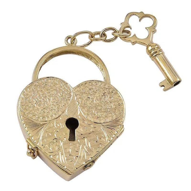 Gold key-to-my-heart six-picture locket, 1930