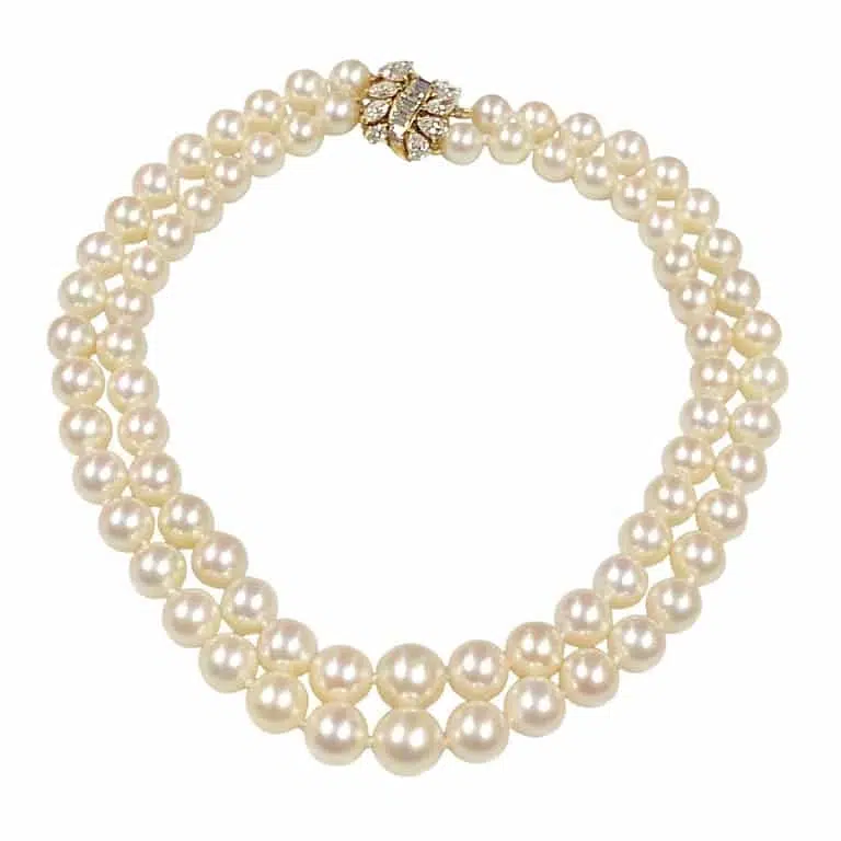 Cartier diamond and pearls necklace, ca. 1960s