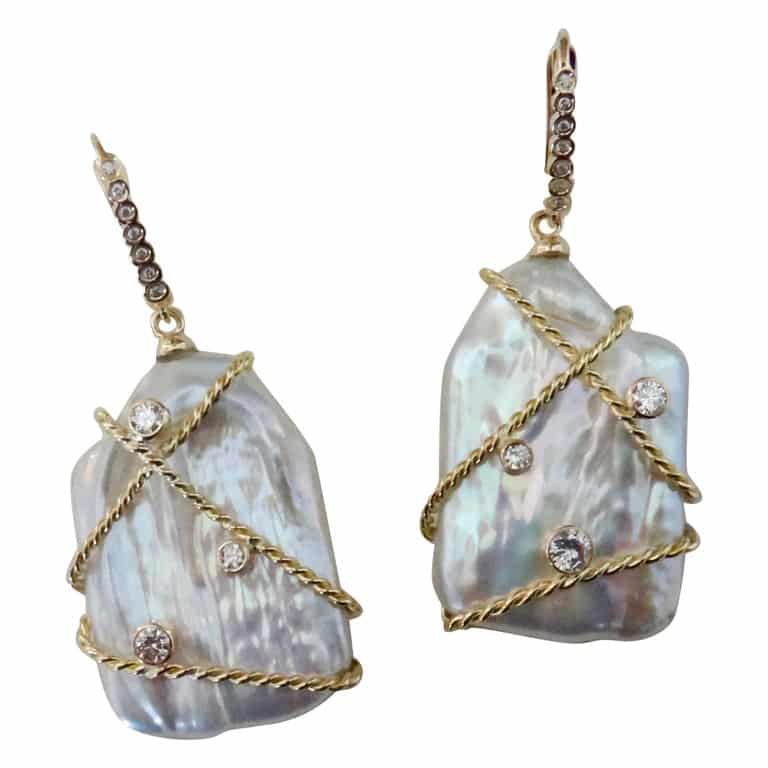 Michael K pearl earrings
