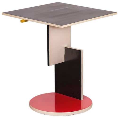 Gerrit Rietveld's Schroeder table, 1977