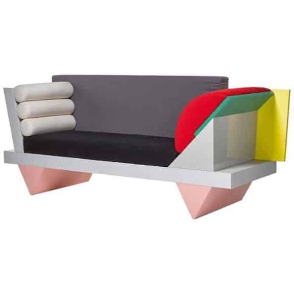 Peter Shire for Memphis Big Sur sofa, 1986. Offered by ammann // gallery