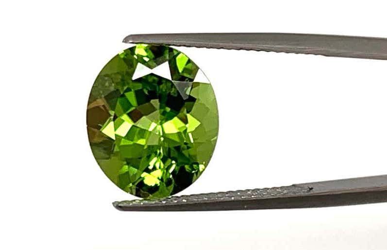 7.34-carat oval peridot 