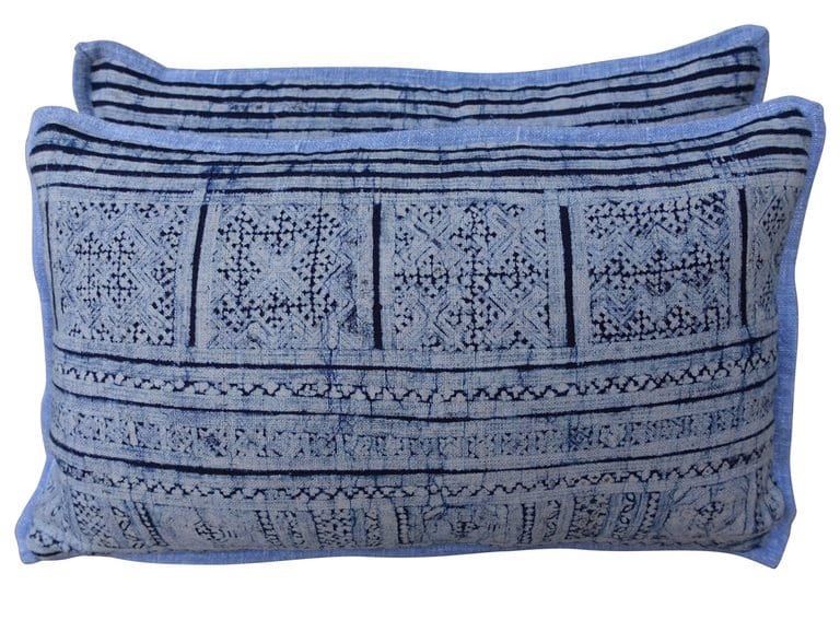 Indian batik pillows, 21st century