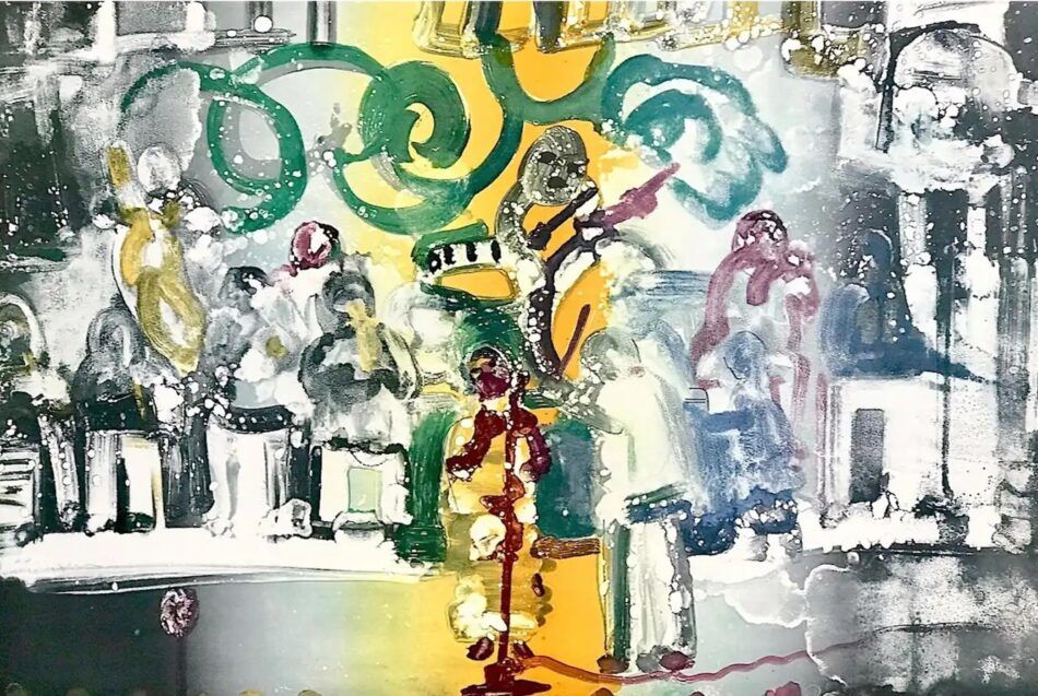 Introduction for a Blues Queen, 1979, by Romare Bearden