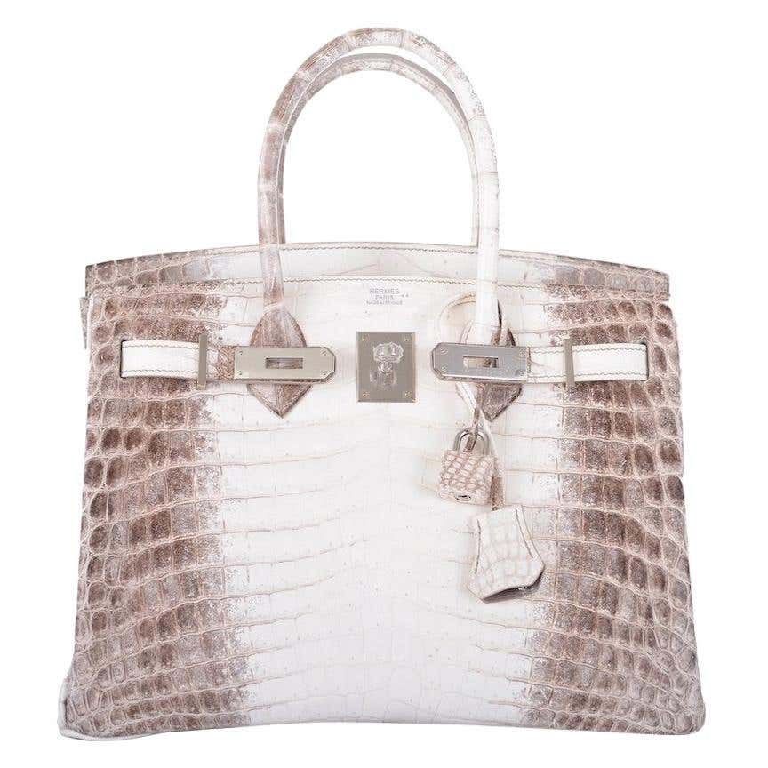 Hermès Himalaya Niloticus Crocodile Birkin 25  