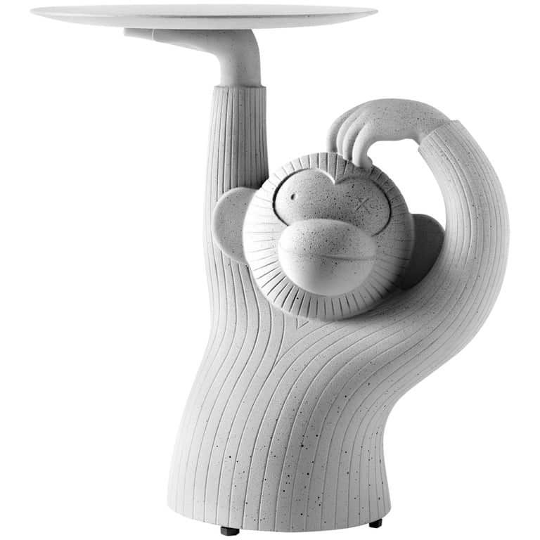 Jaime Hayon monkey side table in gray.
