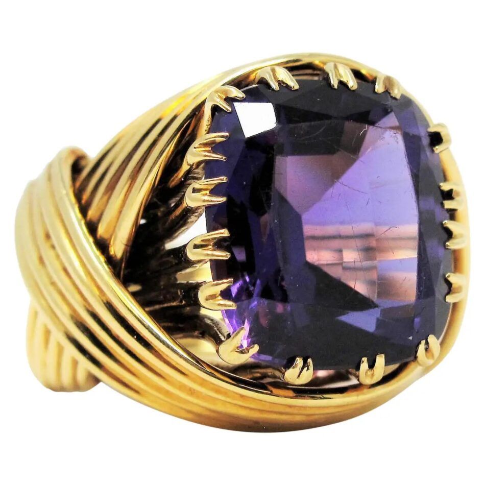 Jean Schlumberger for Tiffany & Co. amethyst cocktail ring, 20th century