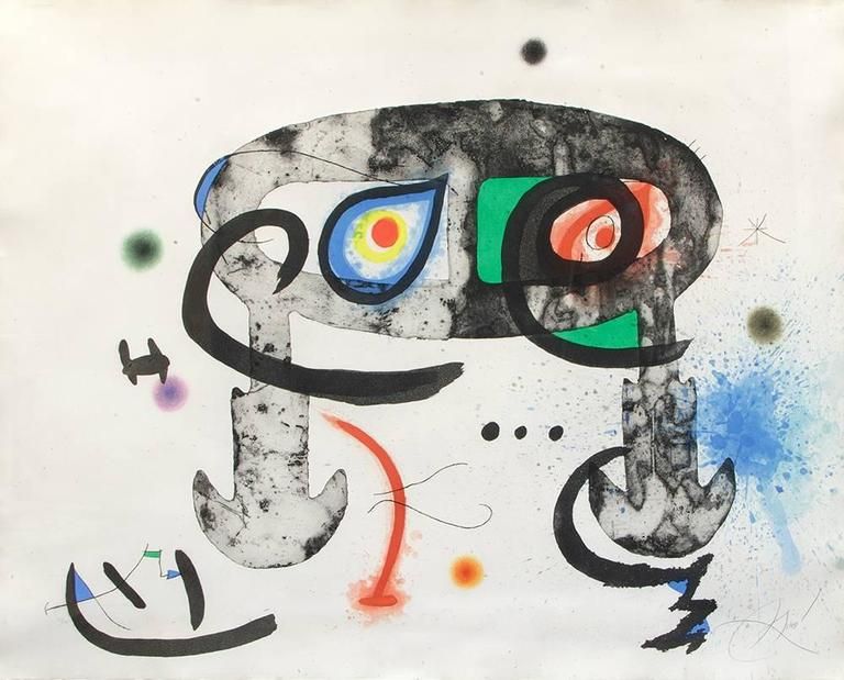 Le Hibou blasphémateur, 1975, by Joan Miró