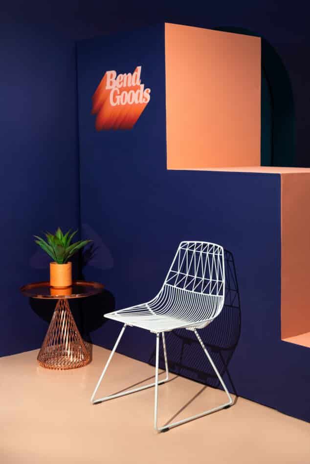 Lucy chair was inspired by the iconic Bertoia chair