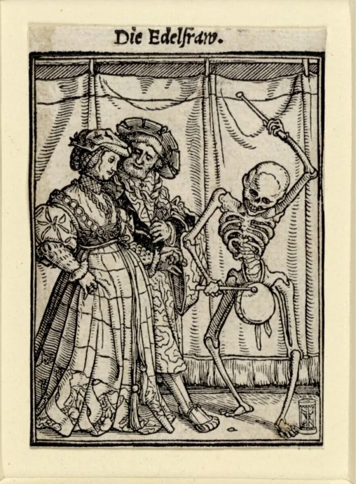 A print from the "Dance of Death" series, 1525–1540, by Hans Holbein the Younge