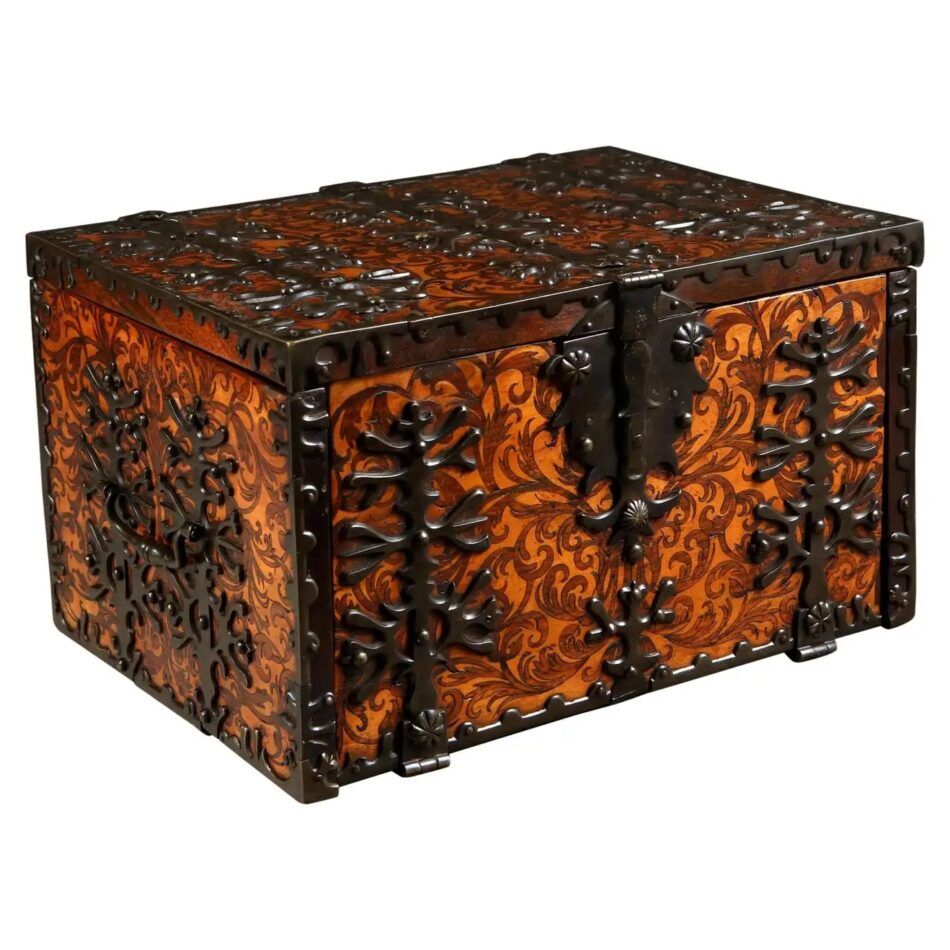 William and Mary Seaweed Marquetry Strong Box