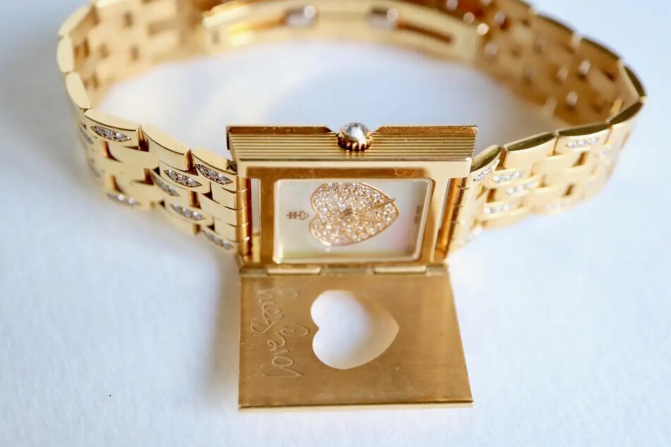 Corum 18-karat-gold and diamond Love Story Watch offered by Anieska et Xavier Goyet 